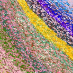 一面の草花のイラスト(油絵風)